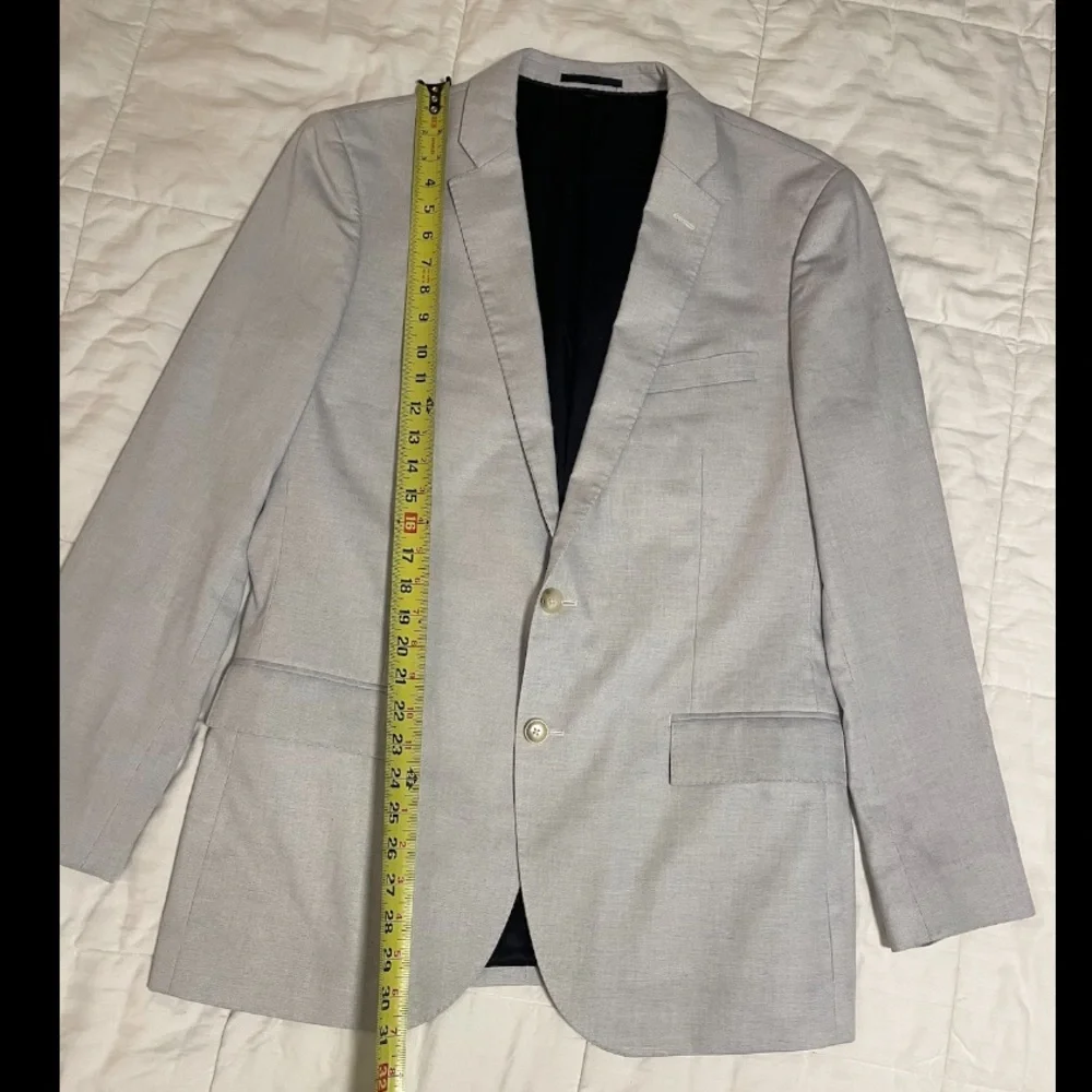 J. Crew Ludlow Slim Fit Tessuti di Sondrio Cotton Pale Blue Jacket Blazer 42R
